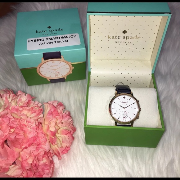kate spade Accessories - Kate Spade Cheers Leather Hybrid Smartwatch